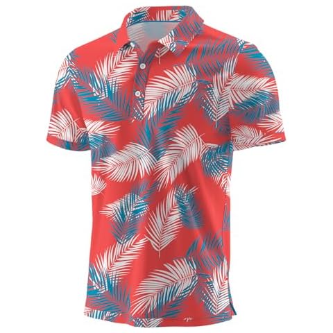 QIXING Summer Men's Moisture Wicking Golf Polo Cover