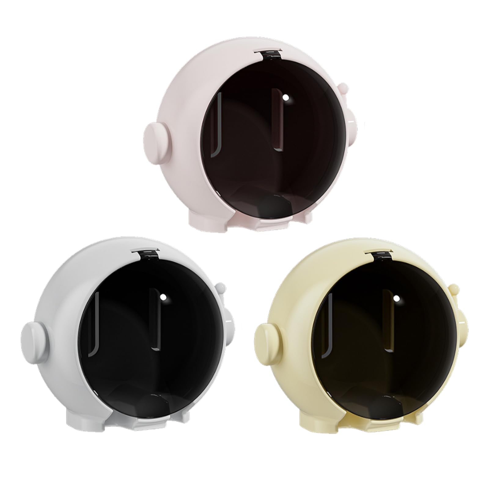 Adhesive Mounted Space Toothbrush Stand Astronaut Wall Toothbrush Holders Bathroom Wall Organizes for Bathrooms Mounted Holder