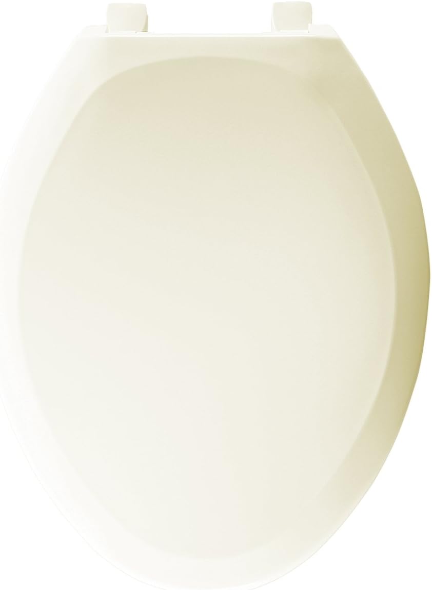 Bemis 1200TC006 Plastic Elongated Toilet Seat, Bone Bemis Plastic