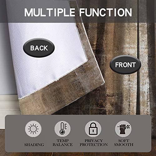 Mcalk Brown Kitchen Curtains Tiers And Valances Set 3 Piece For Windows Grey Kitchen Window Curtains Set,Modern Abstract Art Valances For Living Room(36" Tiers Set) #TOP1