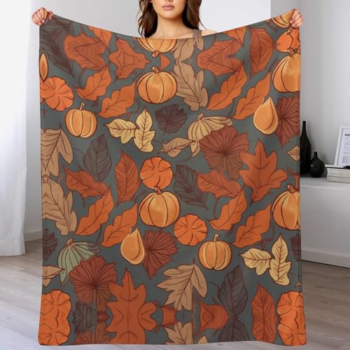 Couverture d'automne en molleton super douce jeté de lit léger - 5