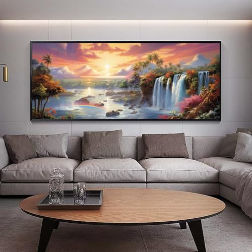 Diamant Art Crafts Maison Décor avec kit complet de broderie strass 5D paysage