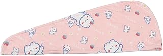 Zerodeko 1 Peça Toalha De Cabelo Seco Touca De Banho Rosa Bandanas Turbinas Para Senhoras Toalha Para Cabelo Toalha De Secagem Rápida Touca De Secagem De Cabelo Microfibra Toalhas De