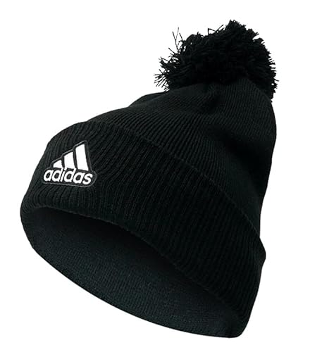 adidas Originals Cuffed Pom Beanie (Black/White)