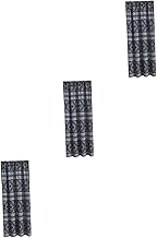 IMIKEYA 3 Peças Cortina Boêmia Para Casa Decoração De Janela Boêmia Cortina De Quarto Fazenda Boêmia Decoração De Casa Cortinas De Estilo Boêmio Cortina Doméstica Decoração De Janela De