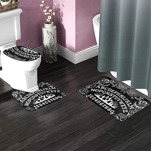Uliykon Ouija Badteppich-Set, Flanell-Fleece, 3-teiliges Set, Teppiche, Memory-Schaum-Matten-Set, passend zu… – Bild 3