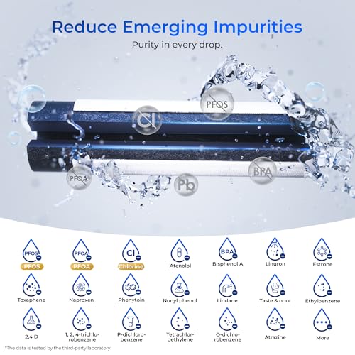 Image of Waterdrop Plus 640565 Refrigerator Water Filter, Reduce Lead & PFAS, 3 Pack