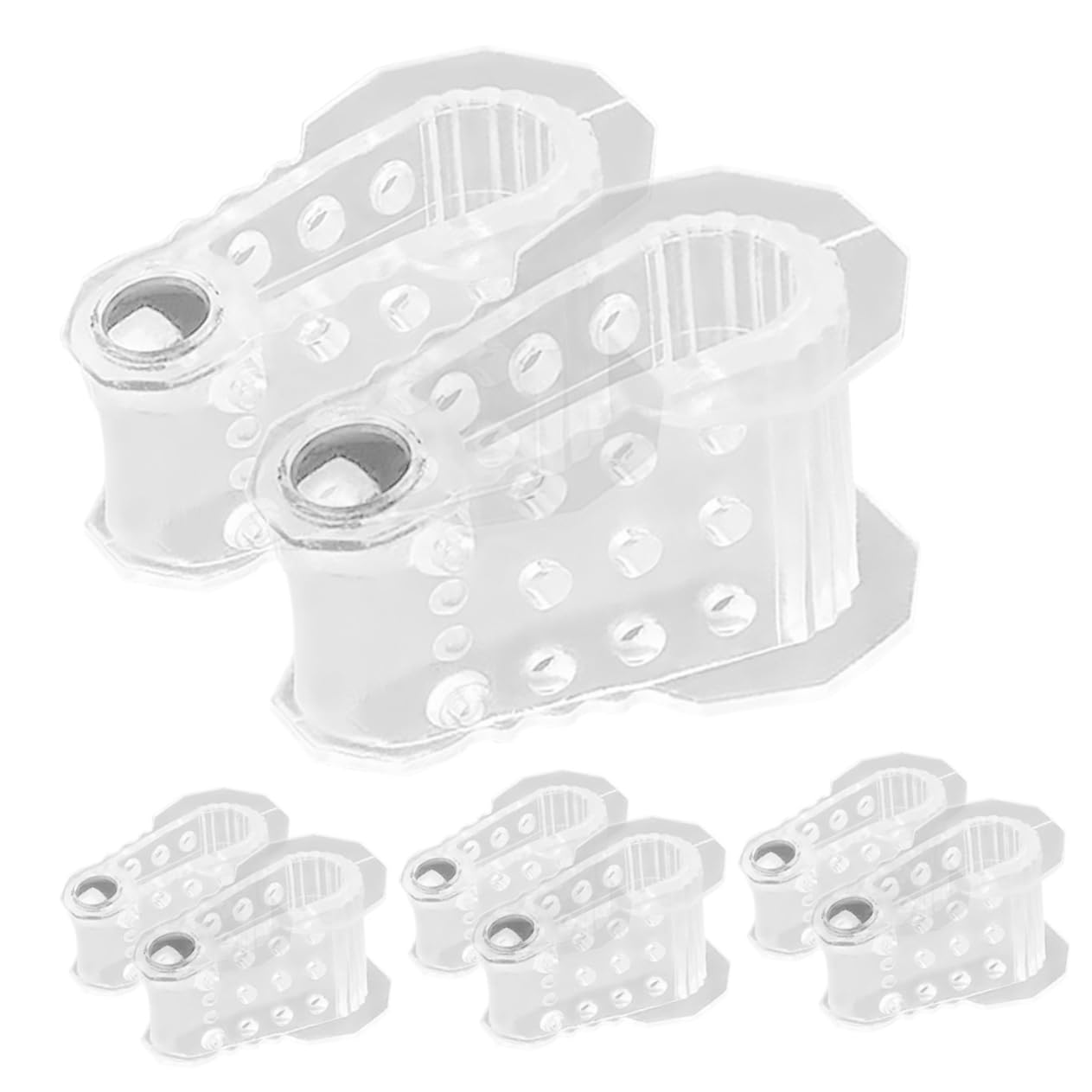 Anneome 4Pairs Toe Separators Practical Toe Correctors for and Lightweight and Comfortable Foot Protector Reusable Toe Splints for Daily Use