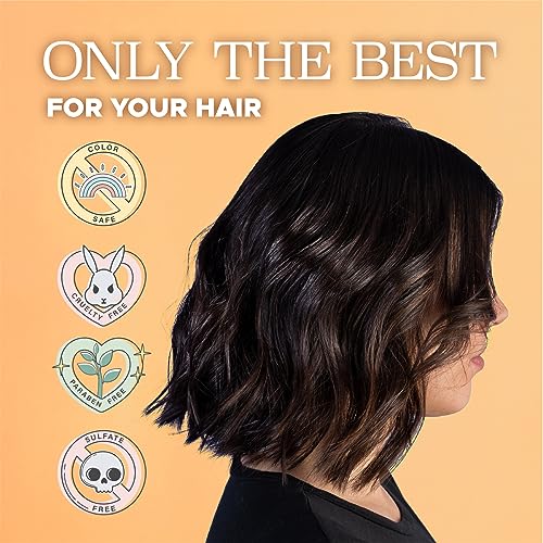 Image of LUSETA Turmeric Collagen Shampoo for Fuller Looking Hair, 16.9 oz | Fine or Oily Hair Care, Fuller-Looking Volume, Turmeric Collagen Blend, Color-Safe Wash, Sulfate-Free Formula