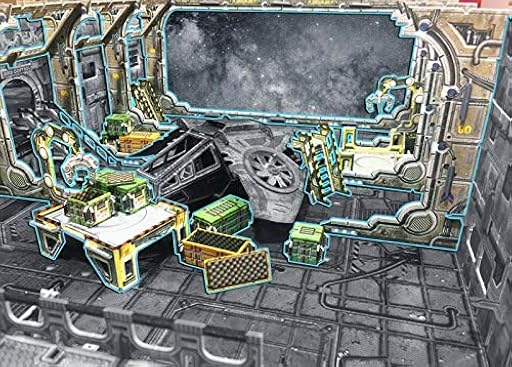 Battle Systems Core Space Arrival Bay - Campo Espacial de 28 mm - Juego de Mesa - Paisajes de Ciencia ficción - Terreno Modular 3D - Wargaming BSTSFE001 | Ya disponible en tu tienda friki favorita! En mundofriki.es!