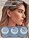 BESTEEL 7Pairs Hypoallergenic Silver Earrings for Women Trendy Small Stud Huggie Hoop Earing Stacks Set Cute Surgical Steel Cartilage Helix Jewelry for Sensitive Ears Dainty Christmas Earrings Gifts