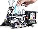 ZDSKSH Tren De Navidad Juego De Tren Eléctrico Clásico Ferroviario con Motor De Locomotora A Vapor, Juego De Juguetes con Humo, Luz Y Sonido, Adecuado para Niños Y Niñas