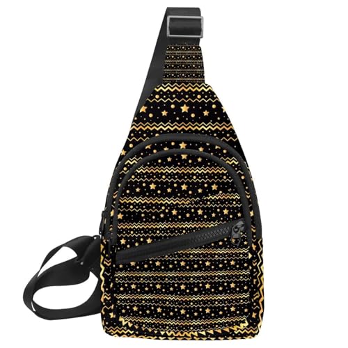 Mochila cruzada de estrellas doradas ideal para tus viajes y paseos diarios