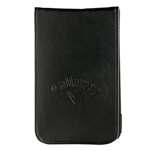 Callaway Scorecard Holder Soporte para Tarjetas de Mando, Unisex, Negro, Talla Única