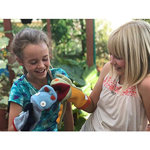 Cate and Levi - Hand Puppet - Premium Reclaimed Wool - Handmade in Canada - Machine Washable (Dog) - Thumbnail 2
