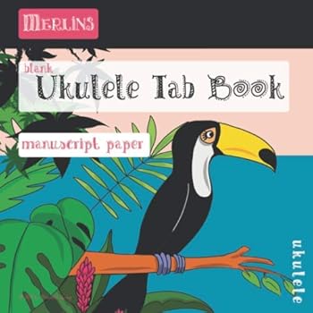 Paperback Merlins Ukulele Tab Book: Manuscript Paper Book
