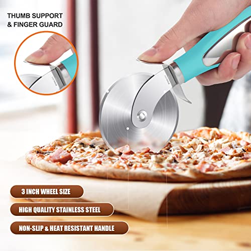 image for SCHVUBENR Premium Pizza Cutter Wheel - Ultra Sharp Stainless Steel Piz