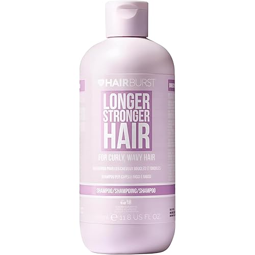 HAIR BURST Wavy & Curly Hair Shampoo - Sulfate, SLS, Paraben Free, CGM Approved - Nourishing Amino Acids, Almond Extract & Cherry Oil - Curl Enhancing, Frizz Control & Moisturising