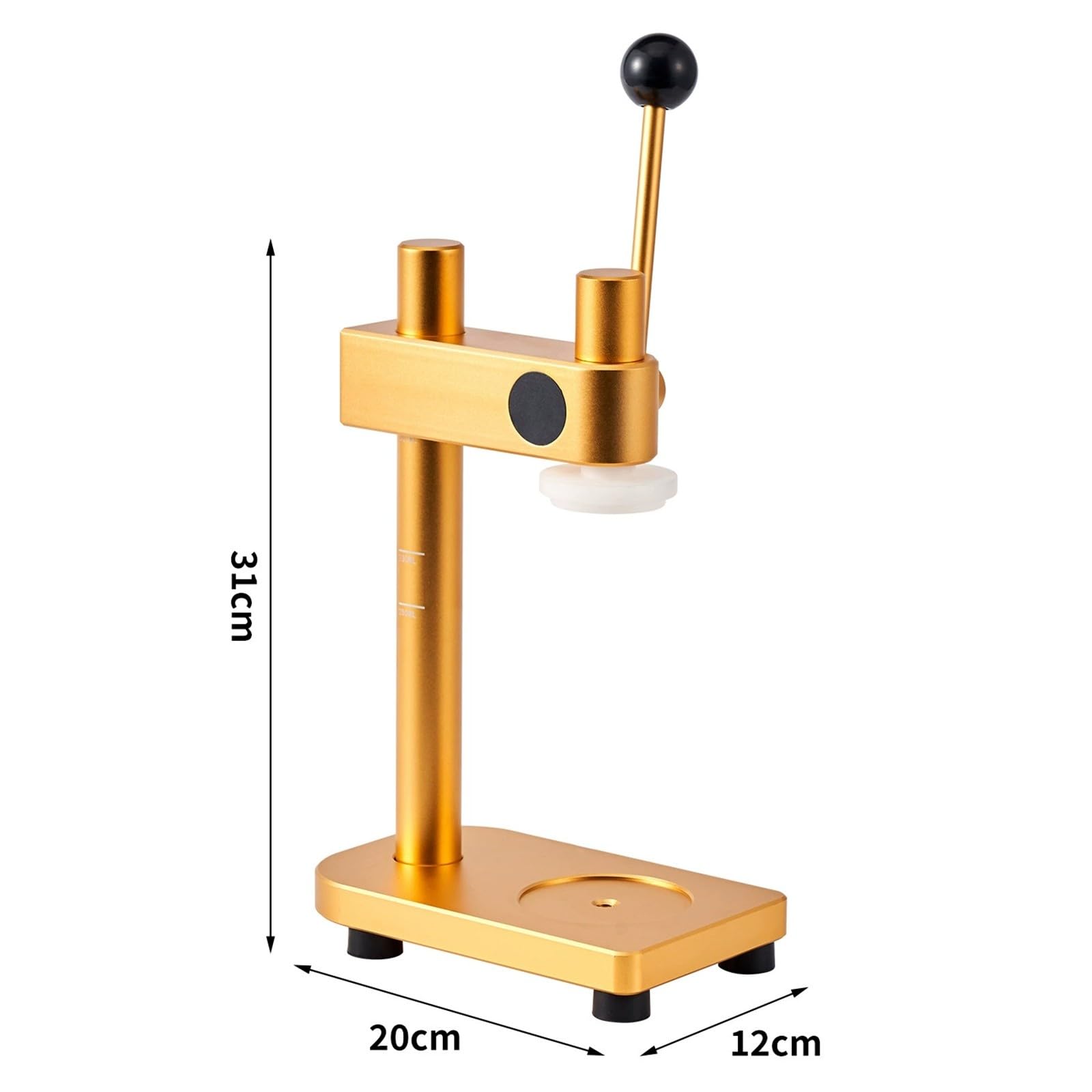 Regulowany ręczny zakręt do butelek 51-55mm Easy Open Lid Sealer Lewer Press for Juice Bar Bubble Tea Home Kitchen Compact Countertop Tool