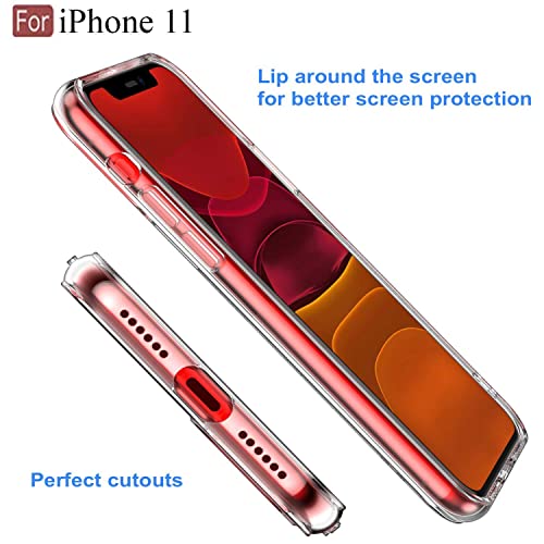 Prolet Case for iPhone 11 Case Clear Transparent Shockproof Protective Phone Soft Silicone Slim Cover for iPhone 11 (Transparent) 4 515NUiGfFpL