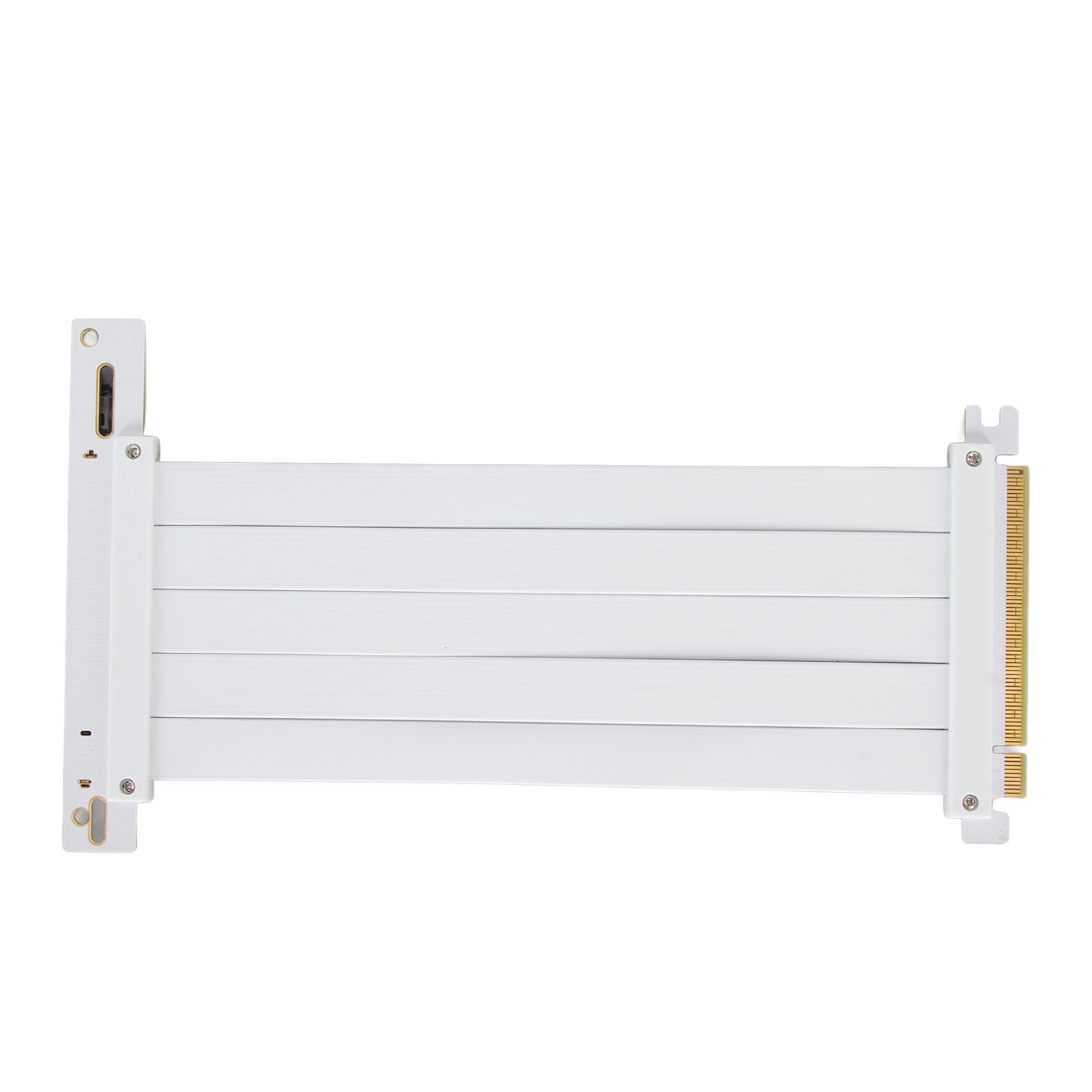 PCIE 4.0 X16 Riser Kabel mit 128 Gbit/s Übertragungsrate, GPU Erweiterung mit EMI Abschirmung, Biegbares und Flexibles Design (20 cm)