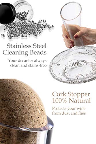 Decanter Per Vino, Vino Decanter, Caraffa Per Vino Rosso Con Aeratore Incorporato, Beccuccio