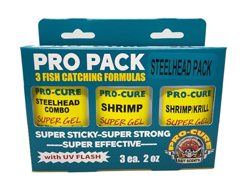 Pro Pack Steelhead Hand Selected by top Steelhead Fisherman. These scents are Proven Winners in All Conditions. Steelhead Can't Resist.