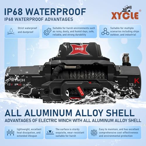 XYCLE 13500 lb IP68 Winch