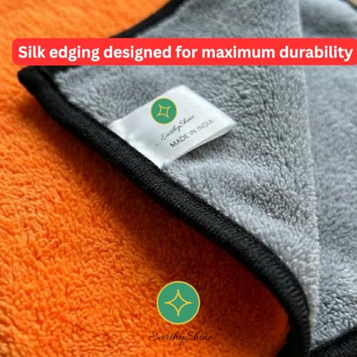 Image of Microfiber Cloths for Home Cleaning - Thick, Reusable & Lint-Free | for Kitchen, Dusting, Glass, Furniture & Other Surfaces (600 GSM, 40X40cm Pack of 8)