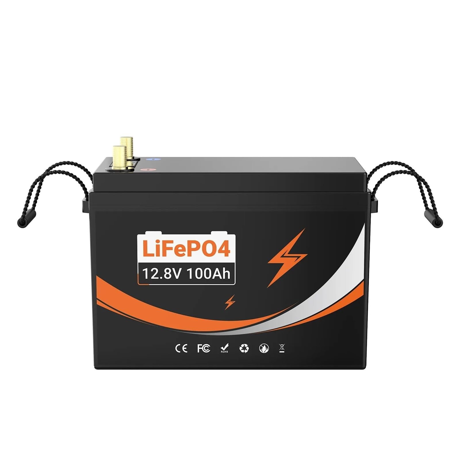 Batteria A Ciclo Profondo Batteria Al Litio LiFePO4 12V 100AH ​​BMS 100A | For camper/furgoni/trolling motor/off-grid/campeggio/2 anni(12V200Ah)
