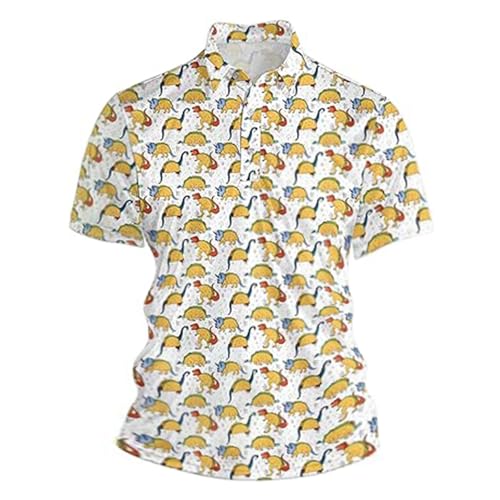 Chemise hawaii boutonnée en coton haut de gamme au tombé chic et élégant