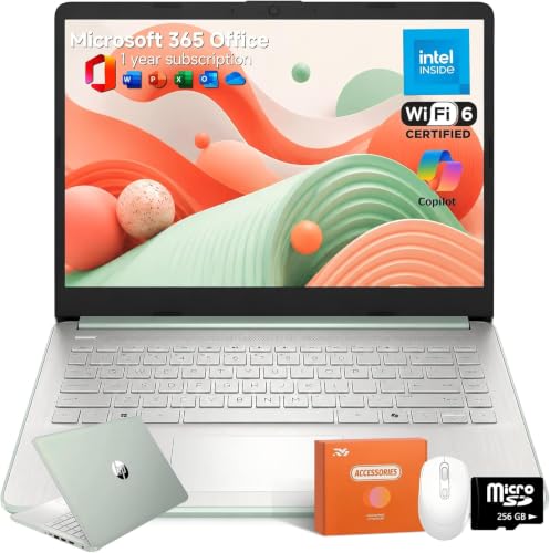 Image of HP 14 Laptop for Students and Home Use, Intel Processor N150, 16GB RAM