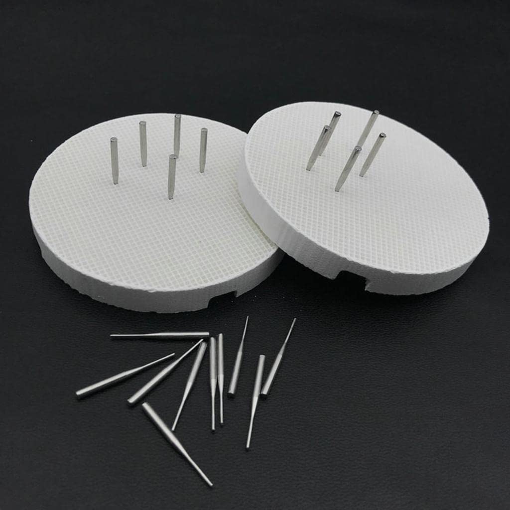 Bonarty 2 Bandejas de Cocción de Panal de Porcelana de Laboratorio con 20 Pasadores de Metal