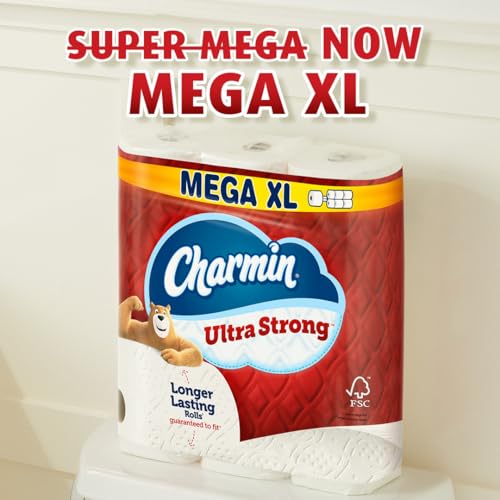 Image of Charmin Ultra Strong Toilet Paper 8 Mega XL Rolls, 330 Sheets Per Roll
