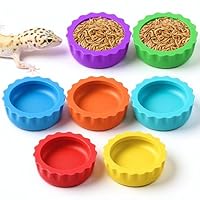 7 Stück Kleine Futternäpfe Für Reptilien, Crested Gecko Futter- Und Wassernapf Für Reptilien, Wiederverwendbare Futternäpfe Einsiedlerkrebse Gecko Wassernäpfe Für Bartagamen, Terrarien, Schildkröten
