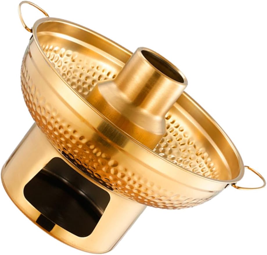 GLEAVI Stainless Steel Dessert Pan Hot Pot Cooking Pot for Serving Desserts Fruits Versatile Kitchen Supply for Families Restaurants Camping More