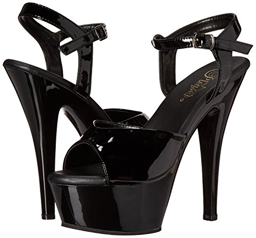 Pleaser Kiss-209 Scarpe Ballet Donna, Nero (Blk