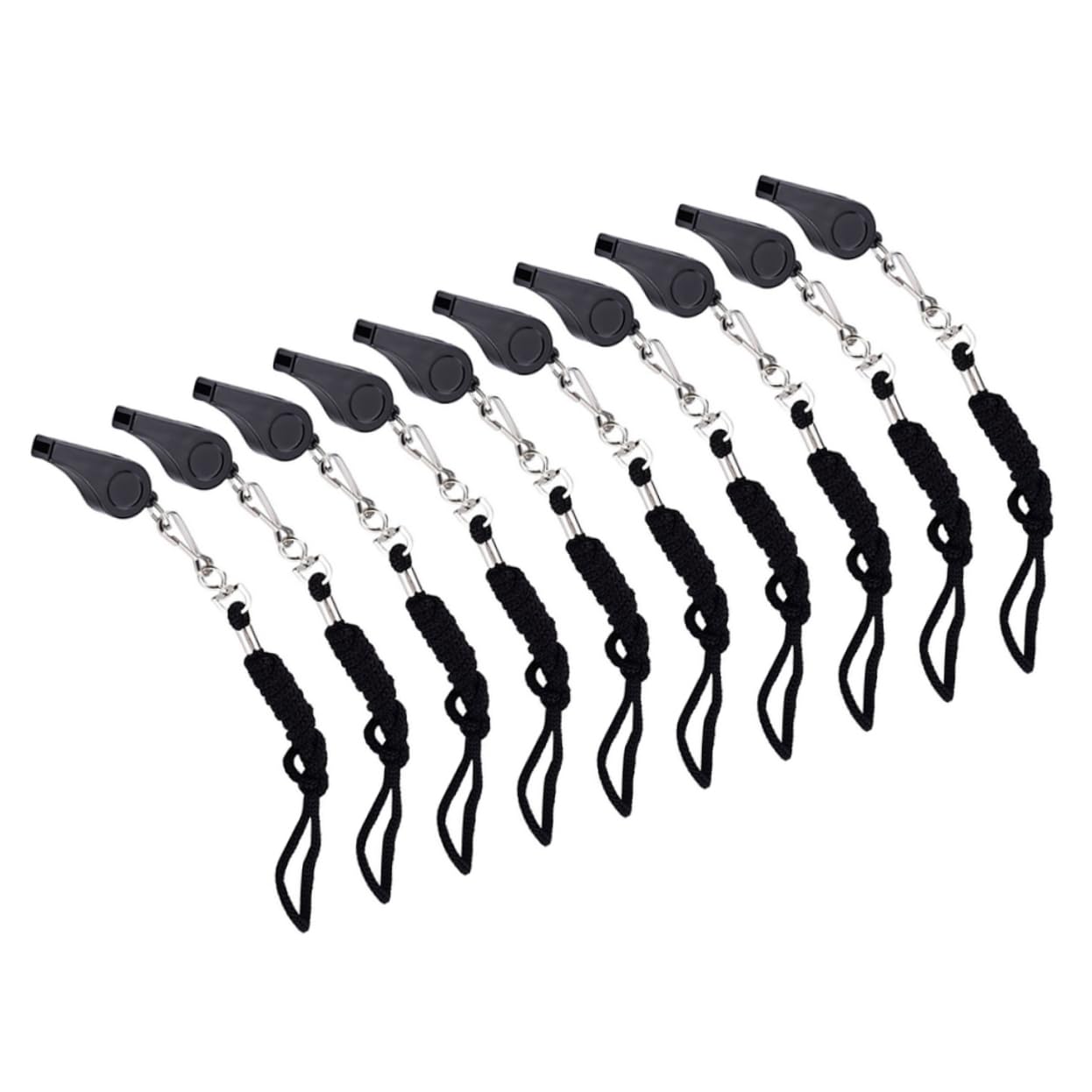 BESPORTBLE 40pièces Sifflets De Survie avec Cordon Sifflet Urgence Multi-Usage pour Entraînement Sportif Et Activités De Plein Air