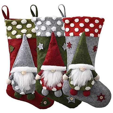 FOUNDOVE Large Christmas Stockings 3 Pack Cover