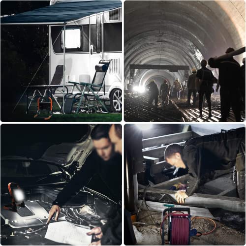 MEIHUA 30W LED Baustrahler 3400LM LED Strahler IP66 Wasserdicht Arbeitsleuchte 3.5M Kabel Flutlicht LED Fluter mit Stecker 6500K Kaltweiß Arbeitsscheinwerfer für Werkstatt Baustelle Garage - Image 8