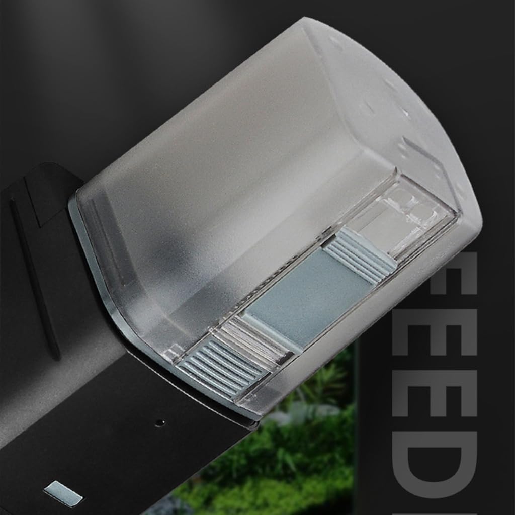 XAGMODSHN Aquarium Auto Feeder Automatic Fish Feeder Electric Fish for Tank Timer Food Dispenser for Flake Pellets Powder Food