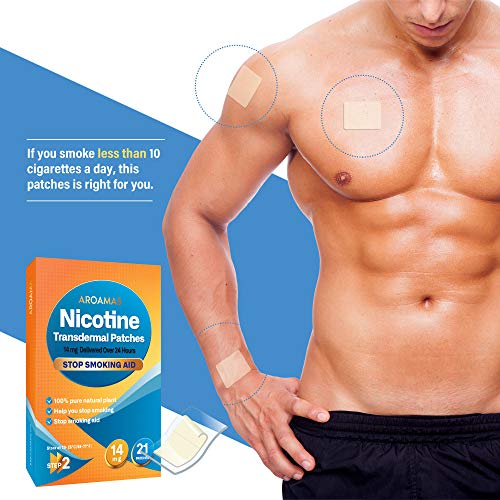 Aroamas Nicotine Patches [Step 2 (14mg), 21 Counts] for Smoking Cessation: for Week 7~8 - Nicotine Transdermal Patches to Quit Cigarettes - Thumbnail 4