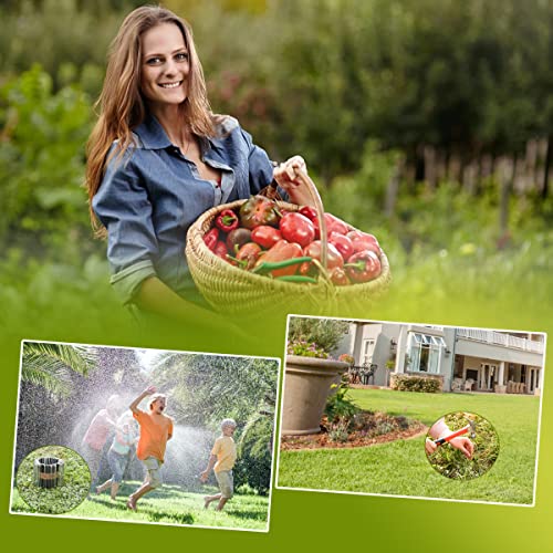 100 pcs 6 inch U-Shaped Landscape Staples and 10 pcs Fixing Gasket Sets, Garden Landscape Staples are Suitable for Outdoor Irrigation Hoses, Artificial Turf Nails, Fixed Fences and Tents, etc. - Thumbnail 7