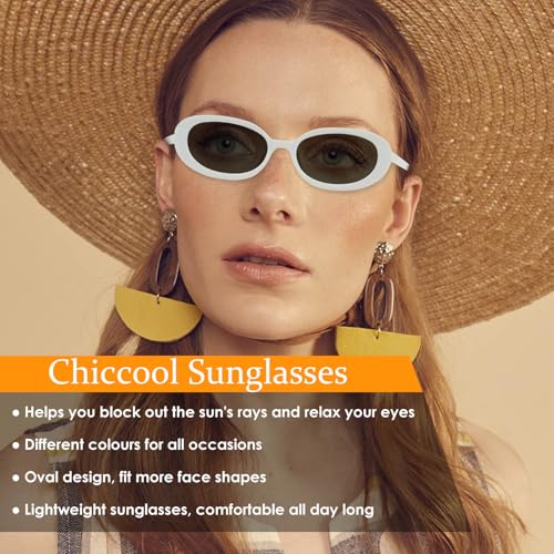 Image of Sunglasses for Women Men Retro Classic Metal Stylish Trendy Sun Glasses UV400 Protection