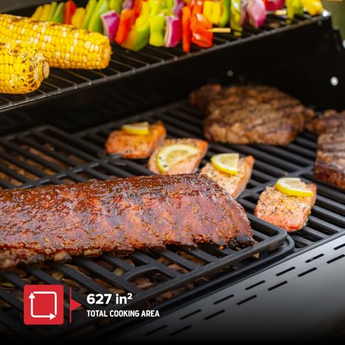 Image of Nexgrill 4-Burner Natural Gas Grill with Side Burner and Griddle Insert, 627 SQ In Total Cooking Space, 59,000 BTUs Output, BBQ Grill Perfect for Outdoor Gatherings - 730-0958HE