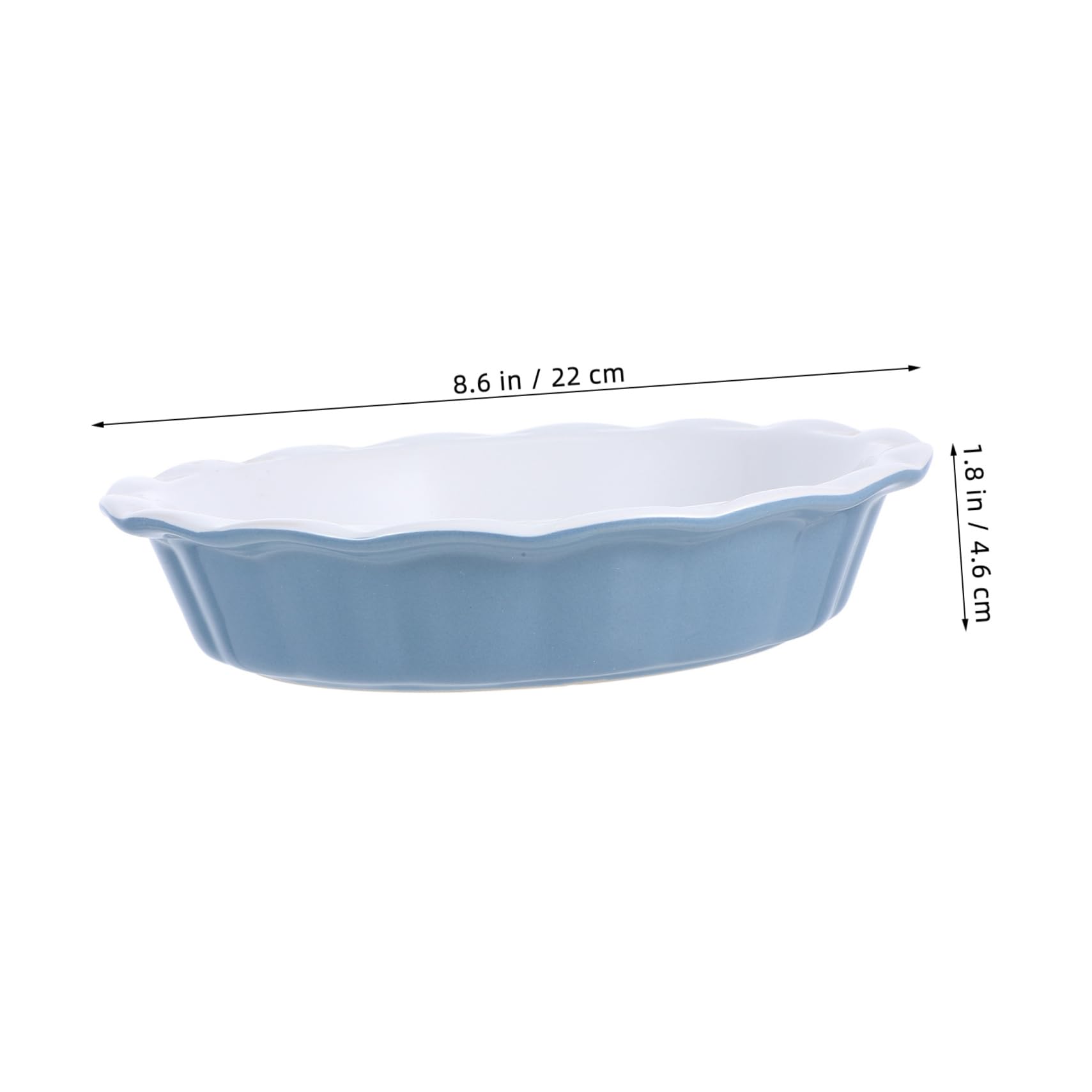 OUNONA Céramique Plat à Tarte Rond Antiadhésif pour Cuisson au Four