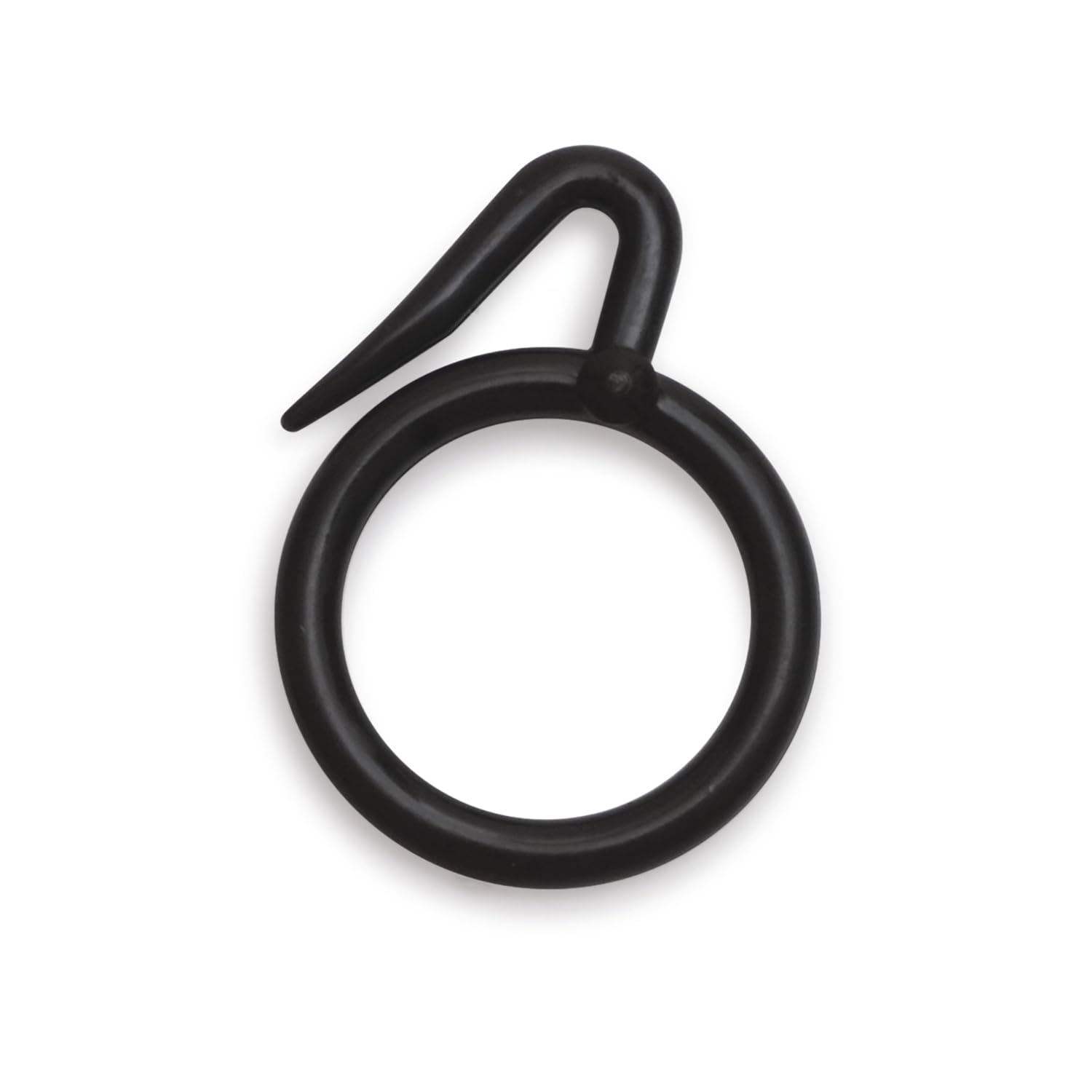 ProKart Premium Plastic Curtain Ring Hook for Doors Windows Bathroom Curtains 1.25 inch Ring Suitable for 1 inch Rod (Brown, 50) 1