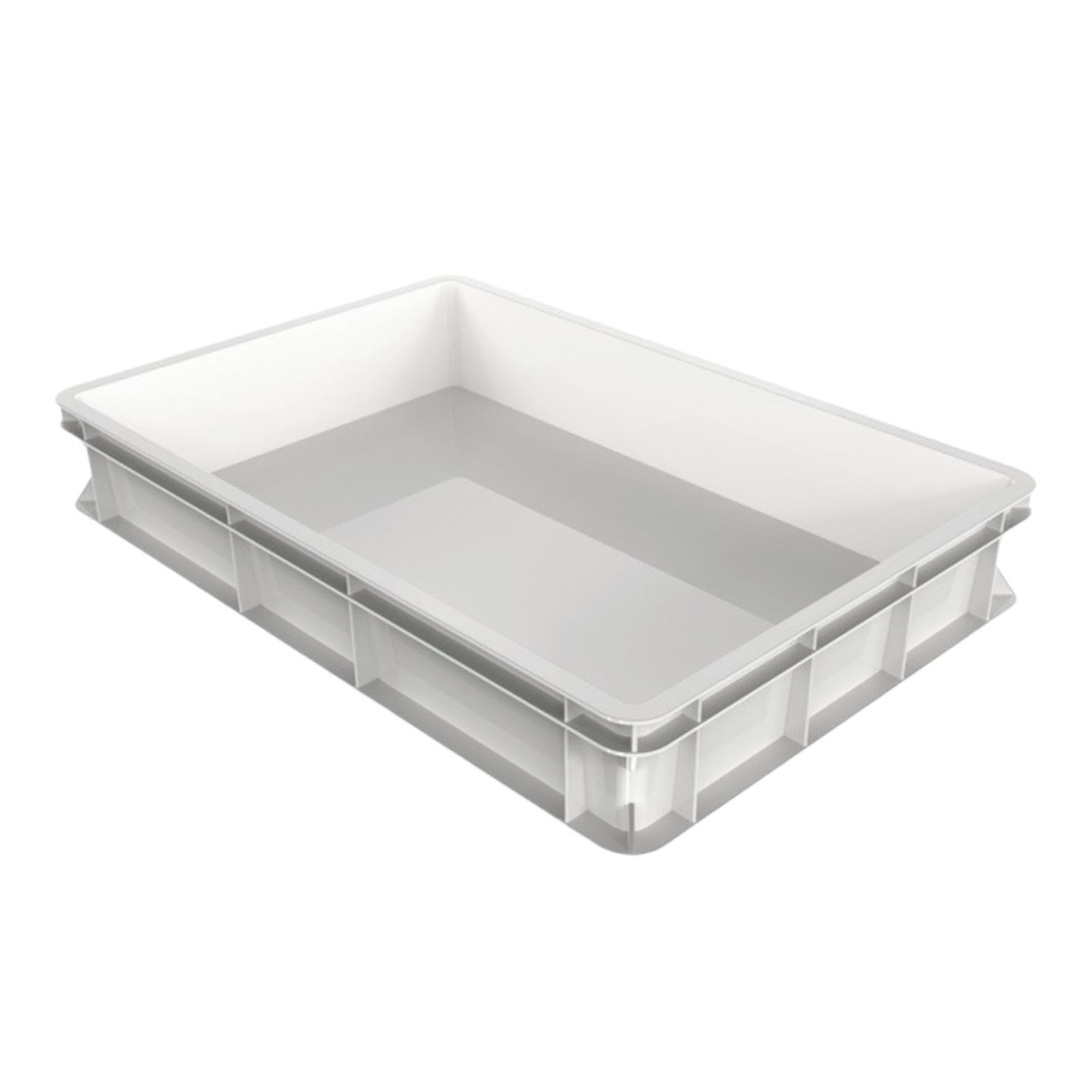 Cassa per Lievitazione Impasto Contenitore per Pizza Commerciale Vassoio Da Cucina Organizzatore Alimenti in PP Durevole Adatto per Pizzerie Ristoran, Altezza 10 Cm