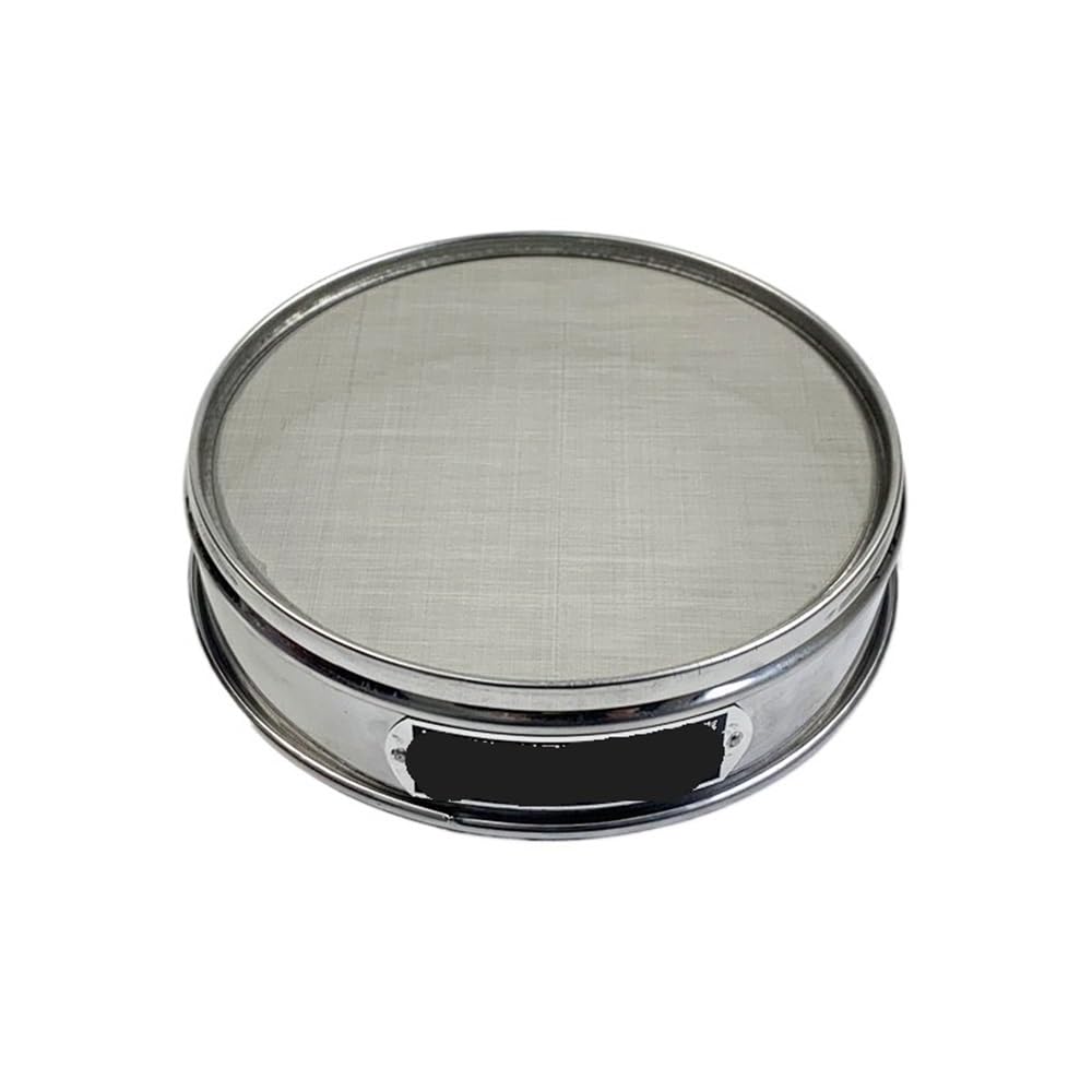 Filtro de harina Tamiz de prueba acero inoxidable for laboratorio, diámetro 30 cm, agujero redondo, apertura tamiz harina 0,075-2 mm, 1 unidad(0.075mm)