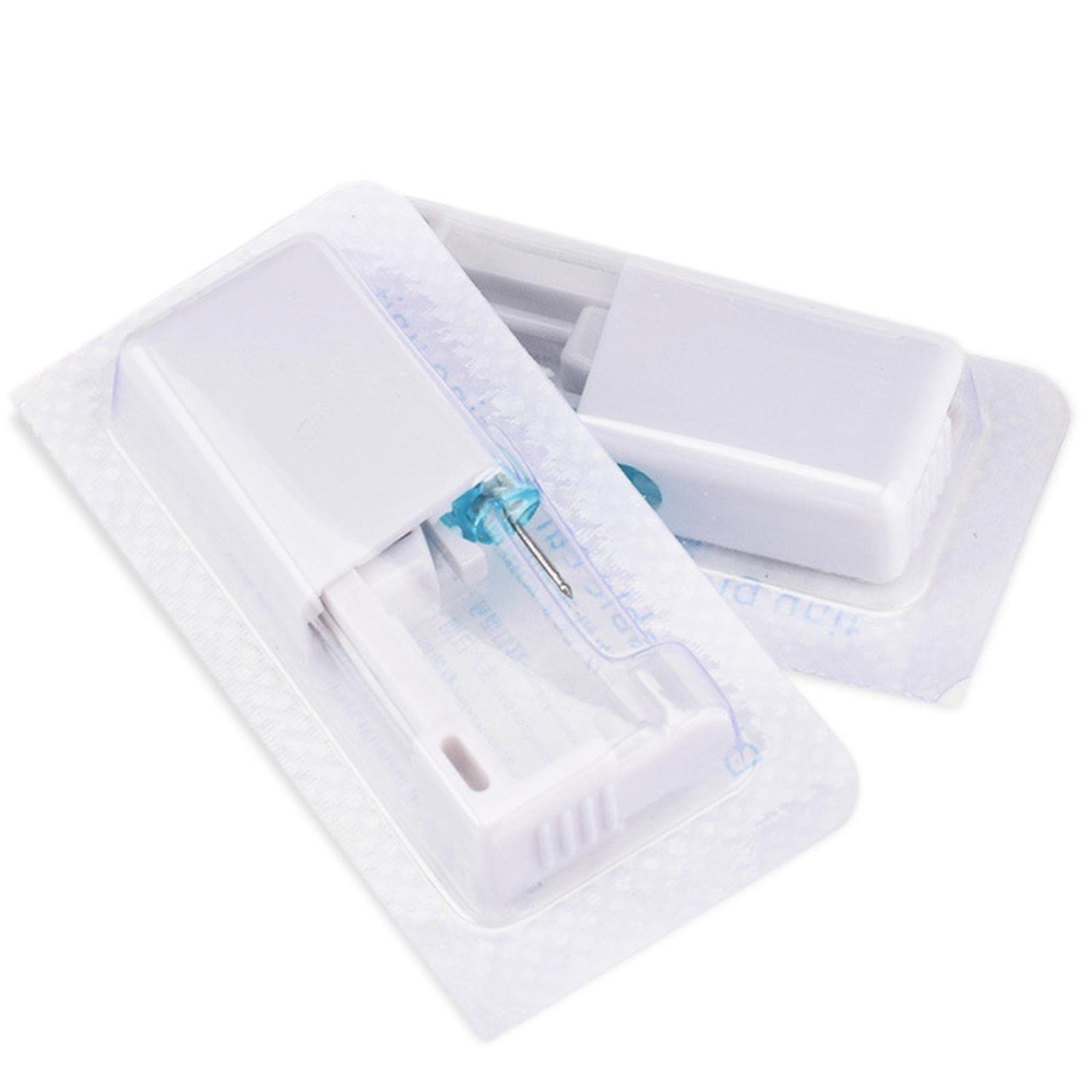 Liberwill2 Pcs Ear Piercing Gun Disposable Self Ear Piercing Tool Safety Asepsis Painless Piercing Guns Kit with 4 Ear Studs, Ear Piercing Kit for Girls Boys Women Men